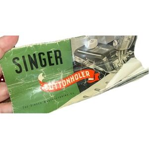 Vintage Singer Buttonholer 160506 Original Case Booklet Unsure Of Functionality
